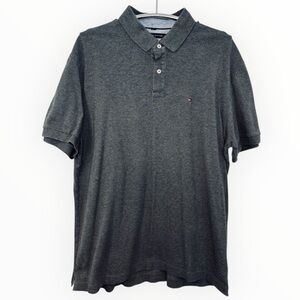 Tommy Hilfiger Men's Custom Fit Gray Short Sleeve Polo Shirt Size XXL